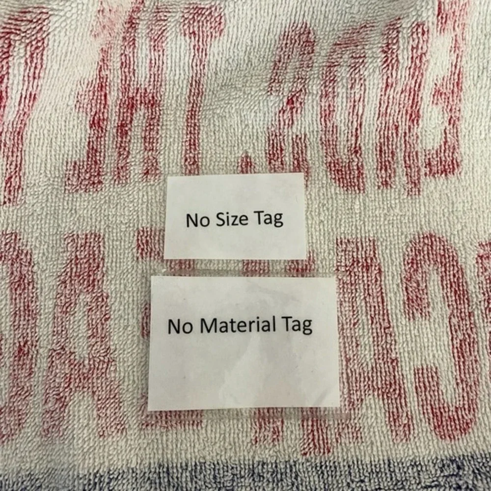 Vtg American‎ Eagle Beach Towel LOT of 2 Towels Terrycloth Palm Tree Graphic